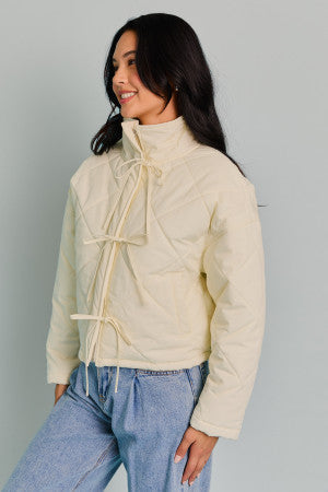 All Wrapped Up Jacket- Ivory