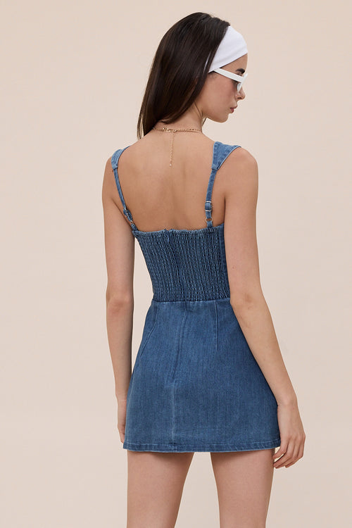 Can’t Wait Denim Dress- Light Denim