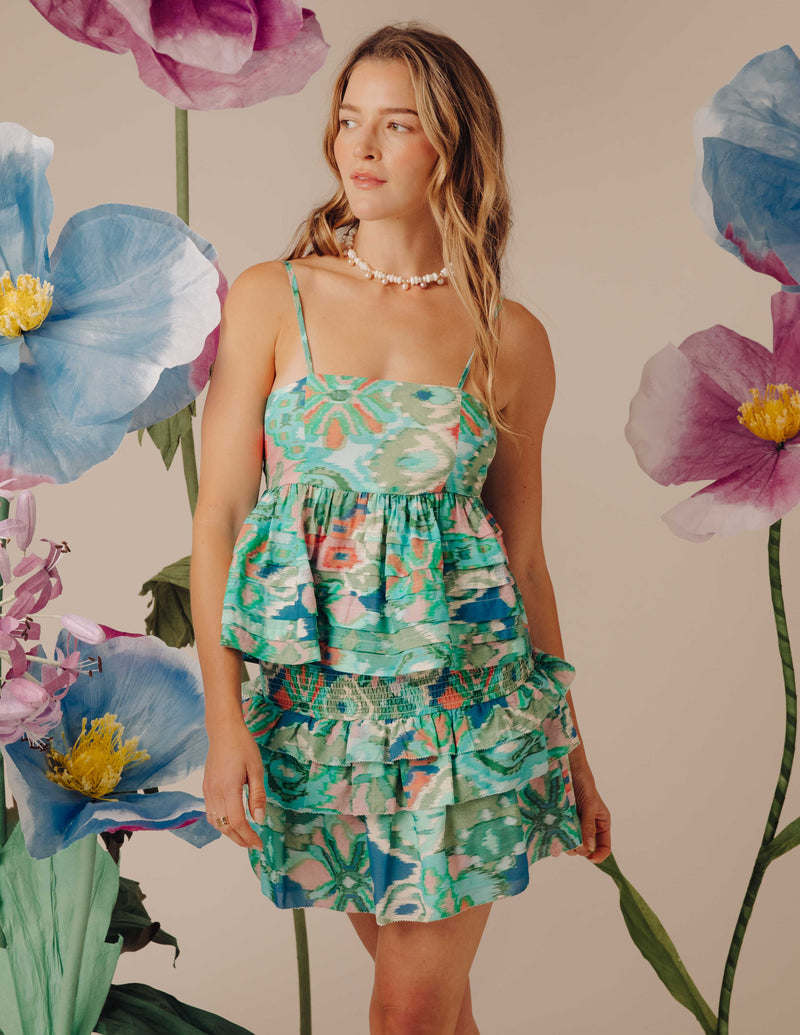 Nicola Top- Symphonic Ikat Bermuda
