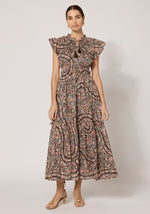 Indira Ankle Dress- Divina Print