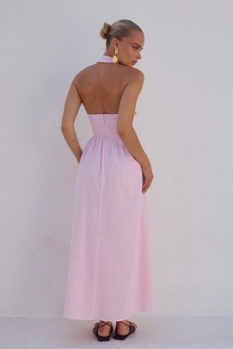 Locklea Midi Dress- Pink