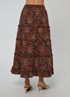 Genevieve Maxi Skirt- Harlequin Print