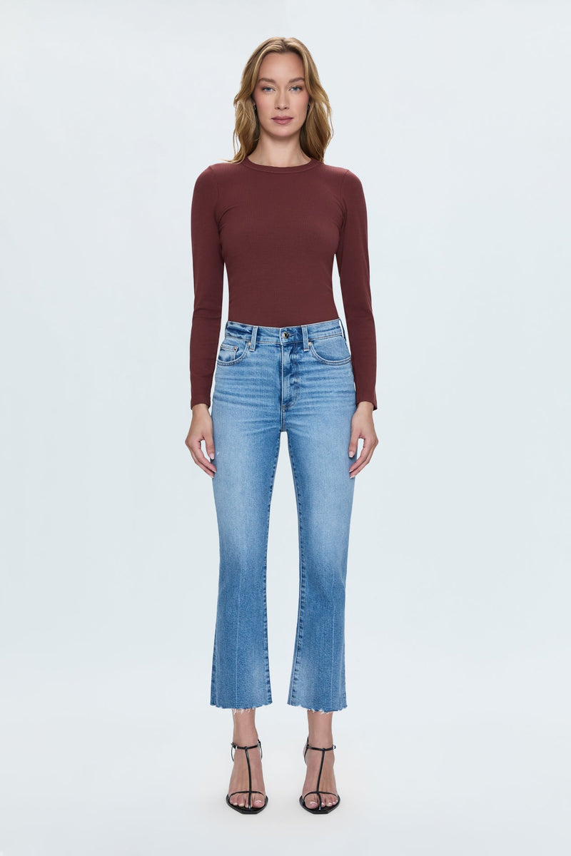 Lennon High Rise Crop Flare- Rhythm Vintage