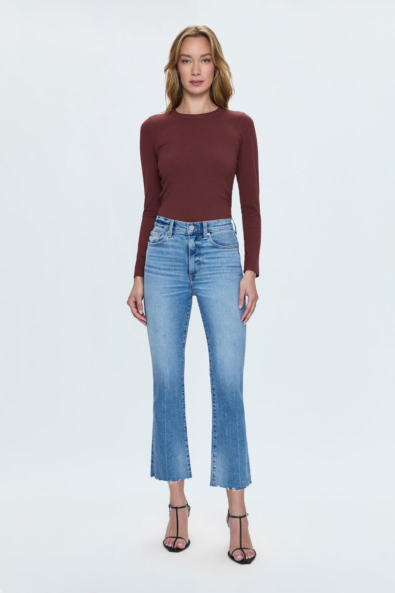 Lennon High Rise Crop Flare- Rhythm Vintage