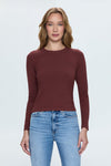 Bailey Long Sleeve Crewneck Top- Terra