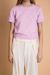 Diamond Pattern Knit- Lilac