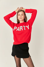 Holiday Party Sweater- Red