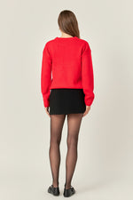 Holiday Party Sweater- Red