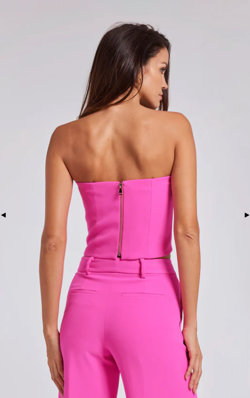 Giselle Bow Bustier - Magenta
