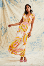 Azalea Dress- Sunrise Floral Print