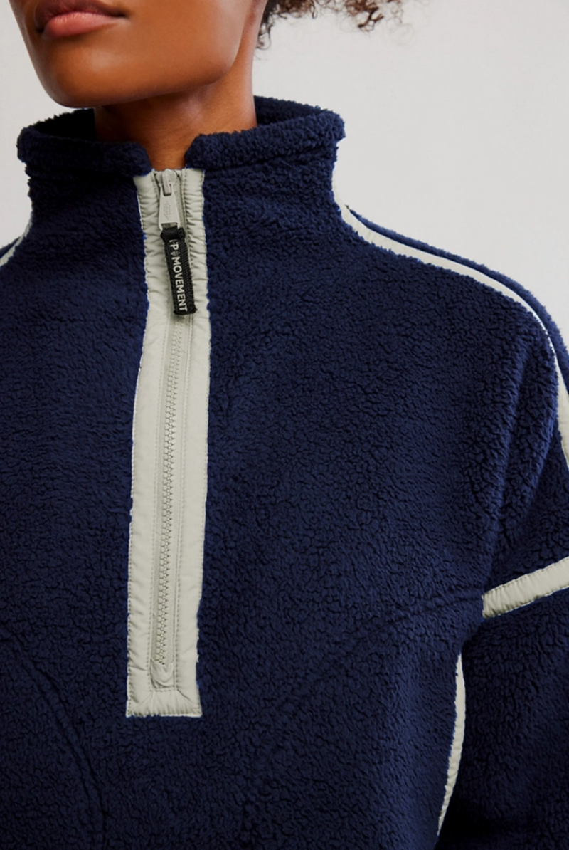 Mountain High 1/2 Zip- Navy Combo