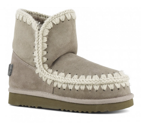 Eskimo 18 Suede Glitter Logo- Elephant Grey