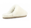 Closed Toe Sheepskin Fur Slipper- Vanilla