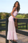 Tahlia Square Neck Maxi Dress- Petal