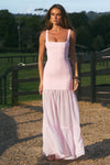 Tahlia Square Neck Maxi Dress- Petal