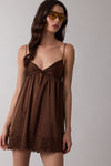 Too Cute Dress- Dark Brown