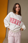 Merry Everything Sweatshirt- White