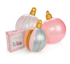 Pink Light Up Christmas Ornament Holiday Balls- 3 Pack