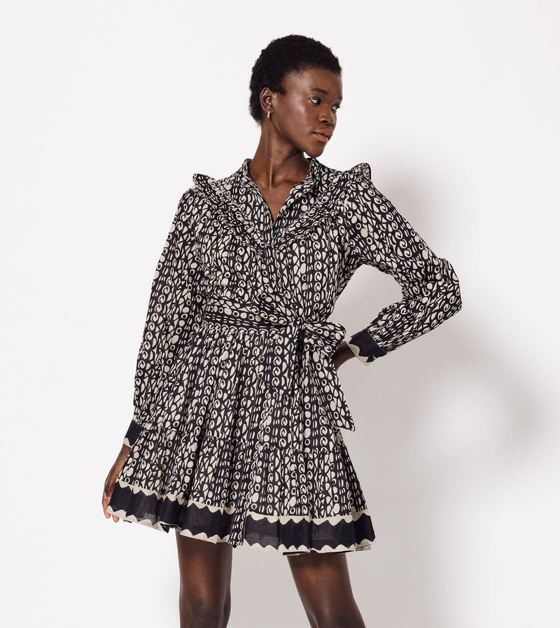 Antonia Mini Dress- Paseo Print