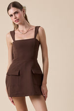 Flirty & Fun Dress- Coffee