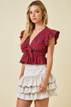 Top- Red Multi