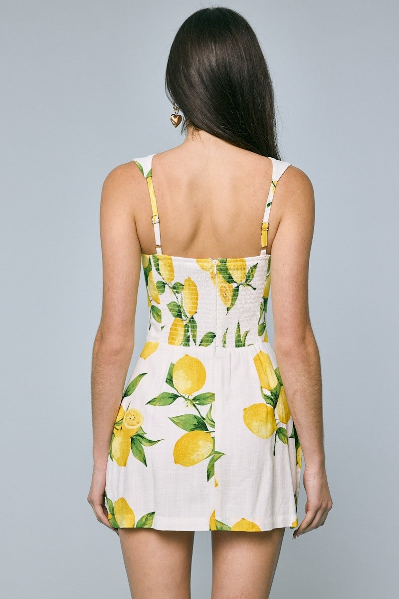 Lemon Spritz Dress- Refreshing Lemon