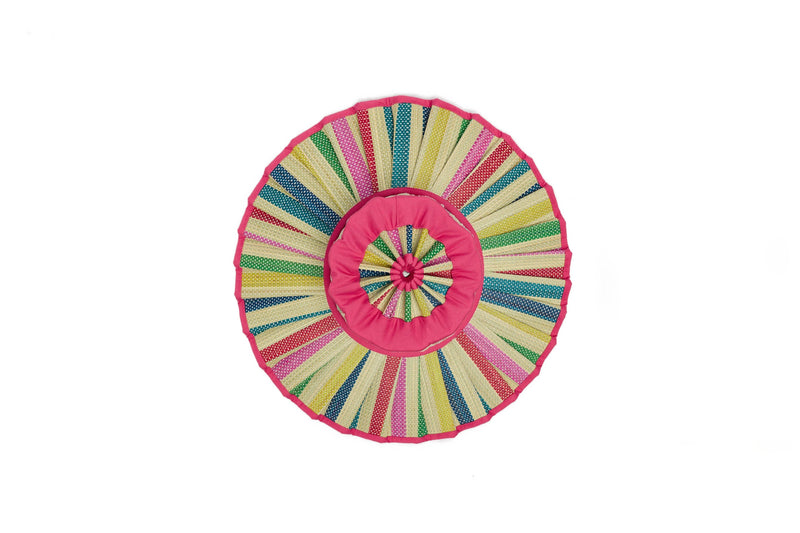 Luxe Capri Maxi Hat- Resort Days Fuschia