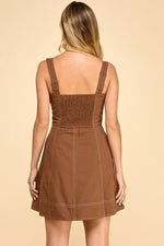Mulled Cider Dress- Mocha