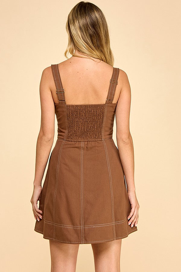 Mulled Cider Dress- Mocha