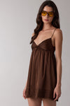 Too Cute Dress- Dark Brown