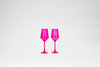 Hot Hot Pink - Colored Wine Glass