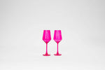 Hot Hot Pink - Colored Wine Glass