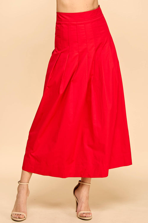 All About It Skirt- Red