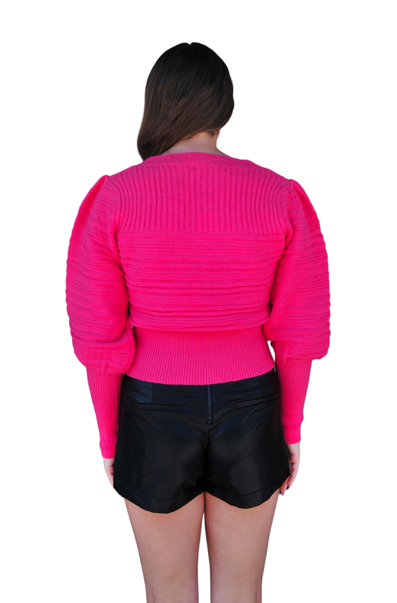 Fencey Sweater - Fuchsia