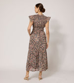 Indira Ankle Dress- Divina Print