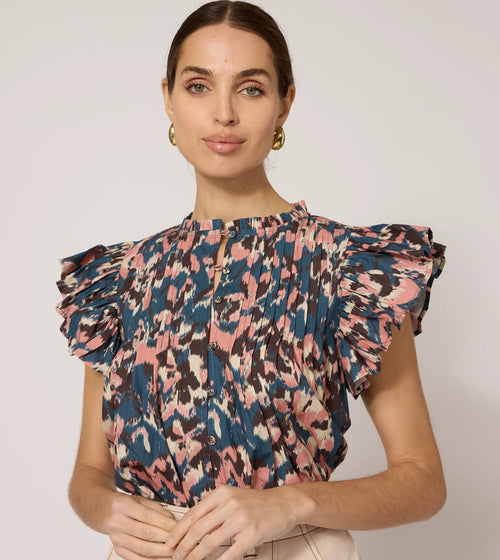 Maritza Blouse- Le Jules Print